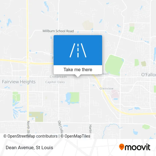 Dean Avenue map