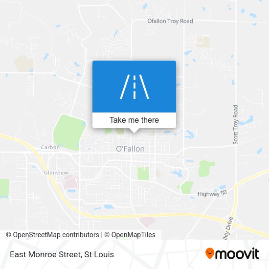 East Monroe Street map