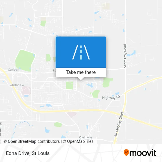 Edna Drive map