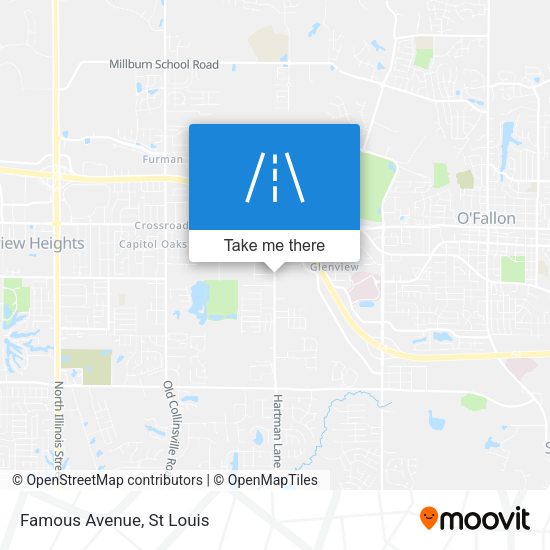 Mapa de Famous Avenue