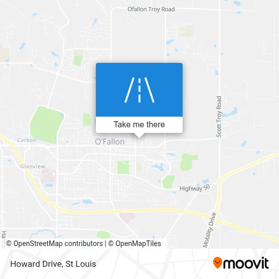 Howard Drive map