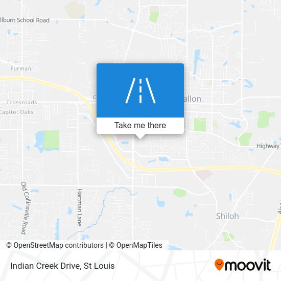 Mapa de Indian Creek Drive