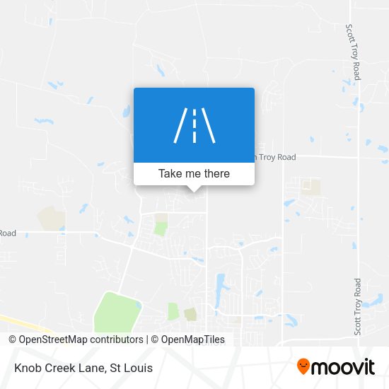 Knob Creek Lane map