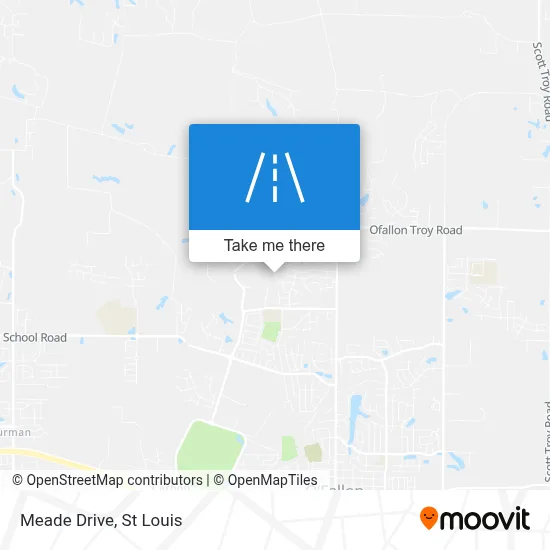 Meade Drive map