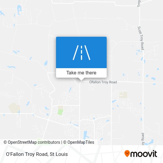 O'Fallon Troy Road map