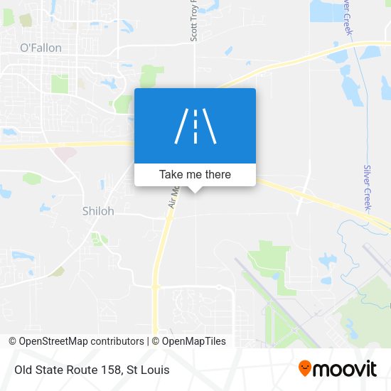 Old State Route 158 map