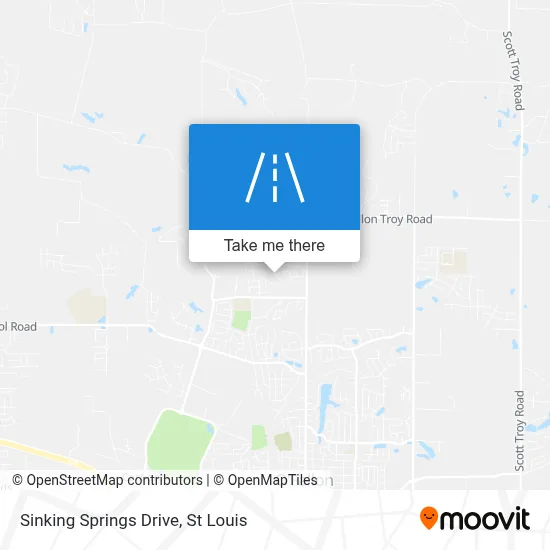 Sinking Springs Drive map
