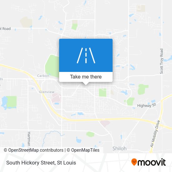 South Hickory Street map
