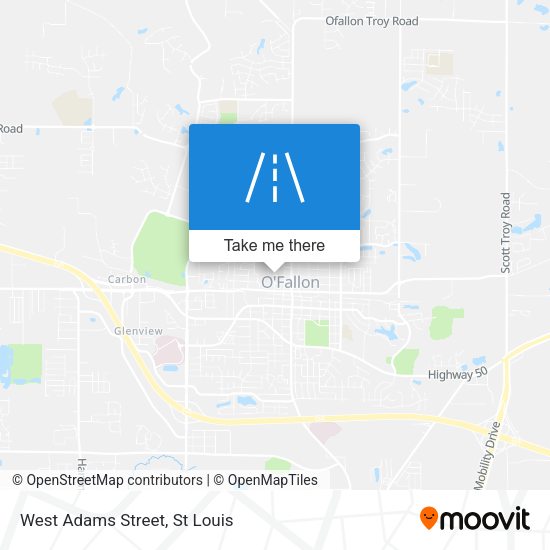 Mapa de West Adams Street