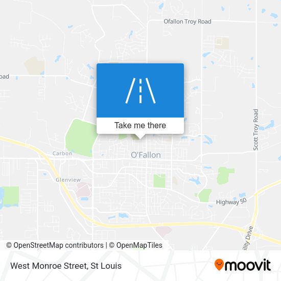 West Monroe Street map