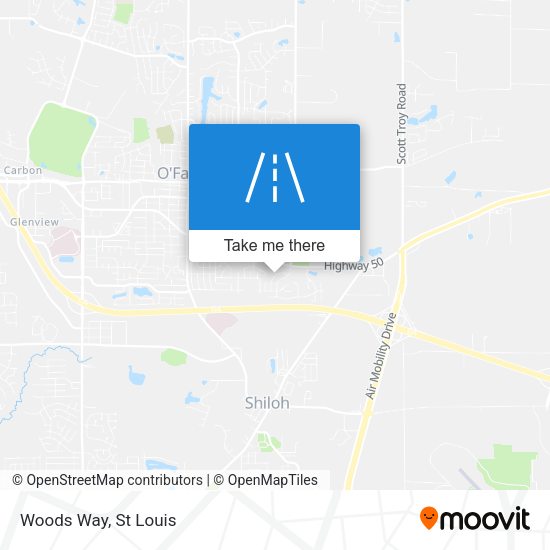 Mapa de Woods Way