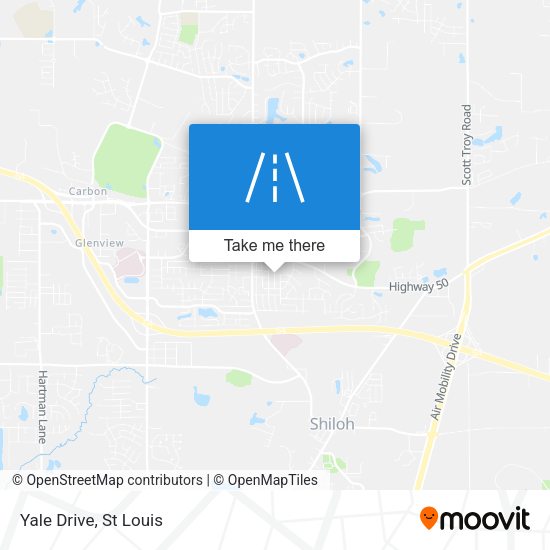 Yale Drive map