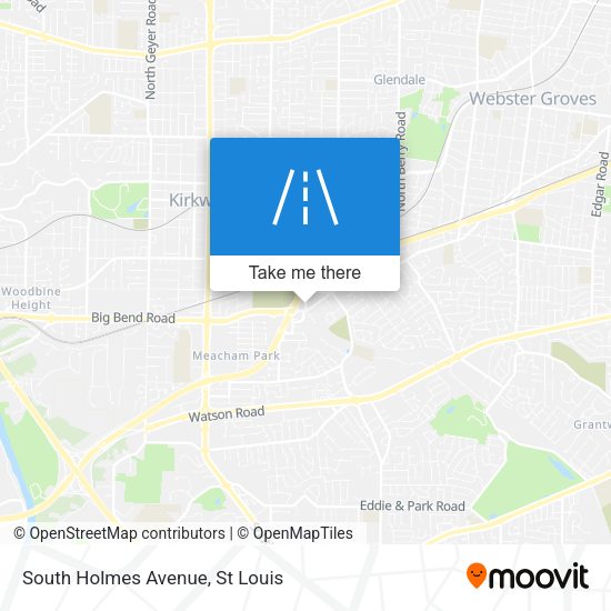 Mapa de South Holmes Avenue