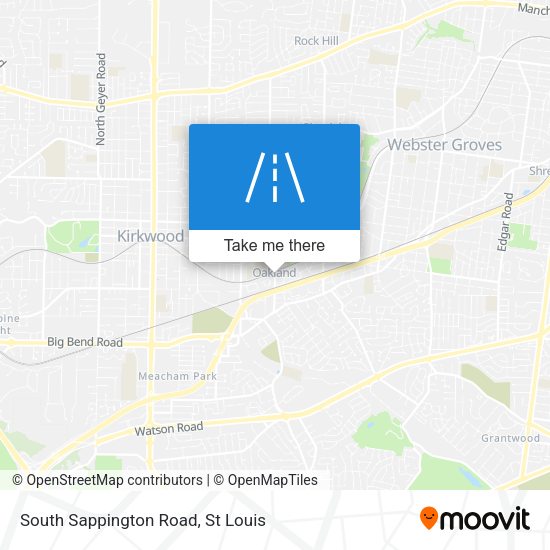 South Sappington Road map