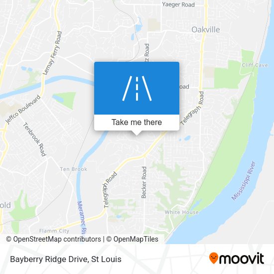 Mapa de Bayberry Ridge Drive