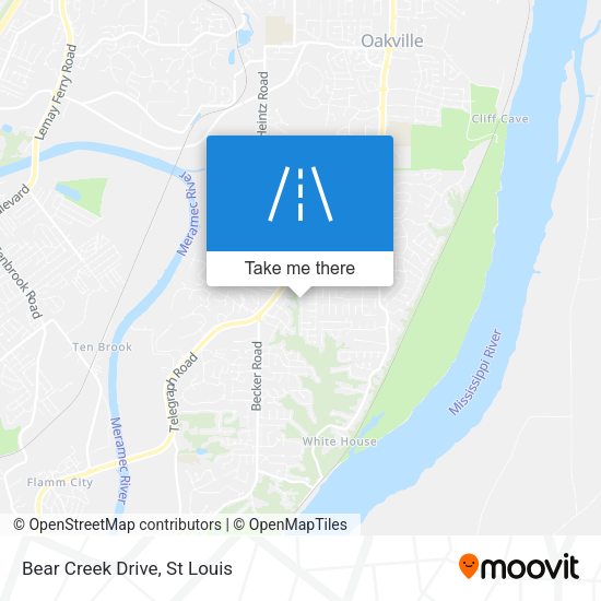 Bear Creek Drive map