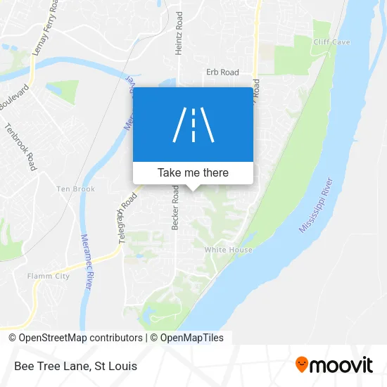 Bee Tree Lane map