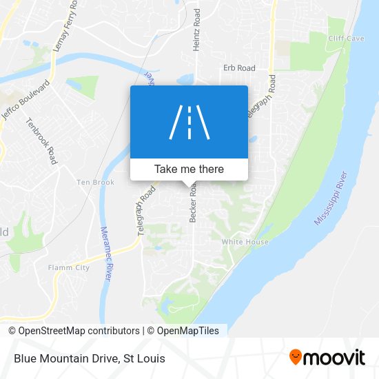 Blue Mountain Drive map