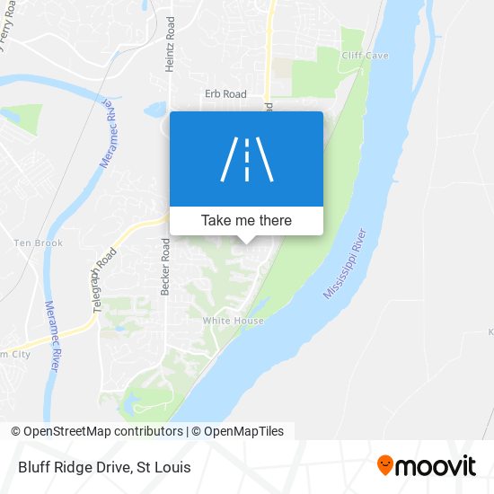 Mapa de Bluff Ridge Drive