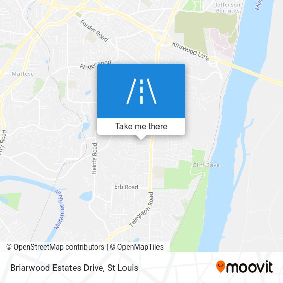 Briarwood Estates Drive map