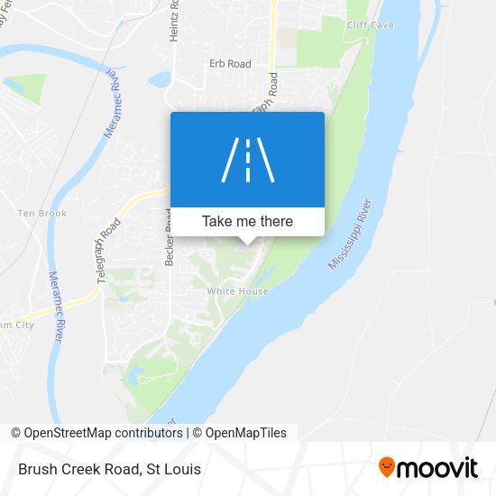 Mapa de Brush Creek Road