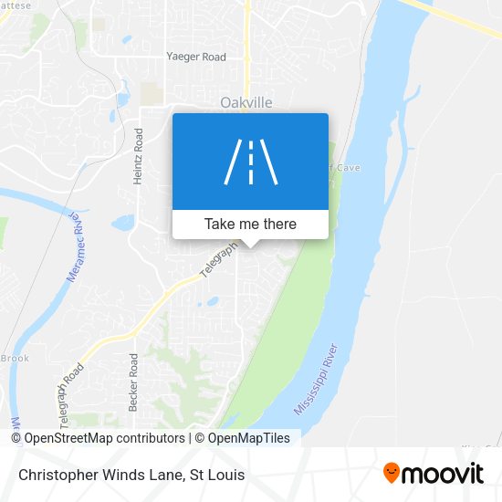 Christopher Winds Lane map