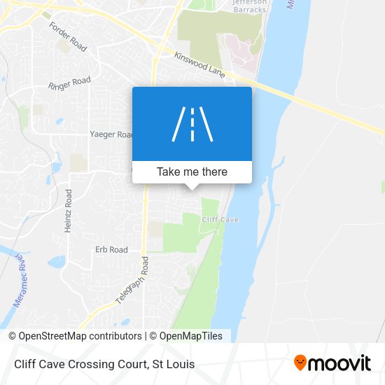 Mapa de Cliff Cave Crossing Court