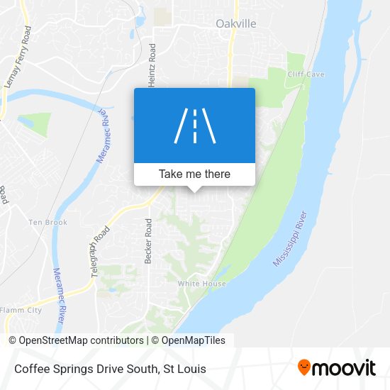 Mapa de Coffee Springs Drive South