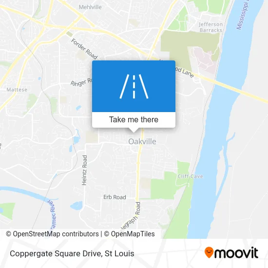 Coppergate Square Drive map