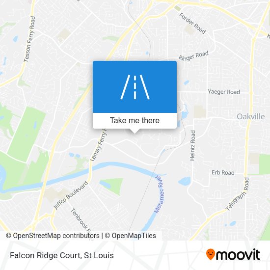 Mapa de Falcon Ridge Court