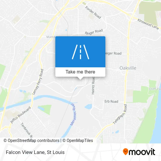 Falcon View Lane map