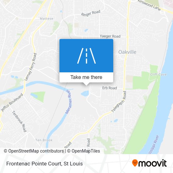Mapa de Frontenac Pointe Court