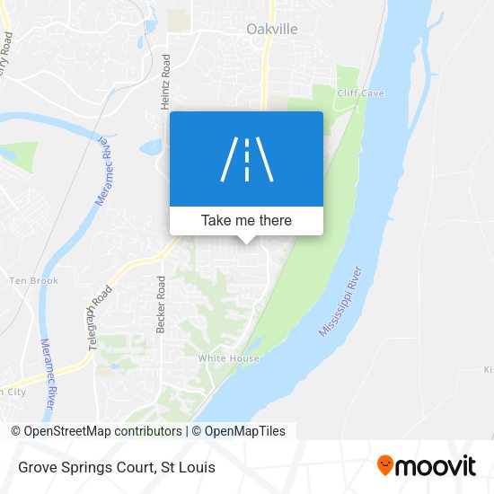 Mapa de Grove Springs Court