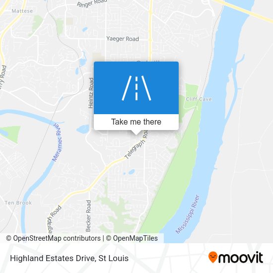 Mapa de Highland Estates Drive