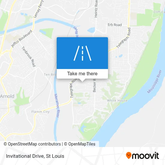 Invitational Drive map