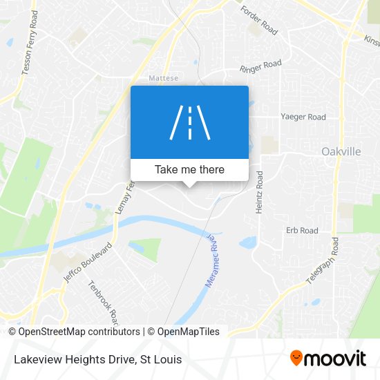 Lakeview Heights Drive map