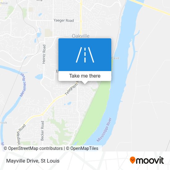 Mayville Drive map