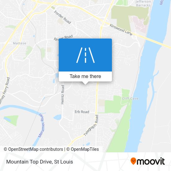 Mountain Top Drive map
