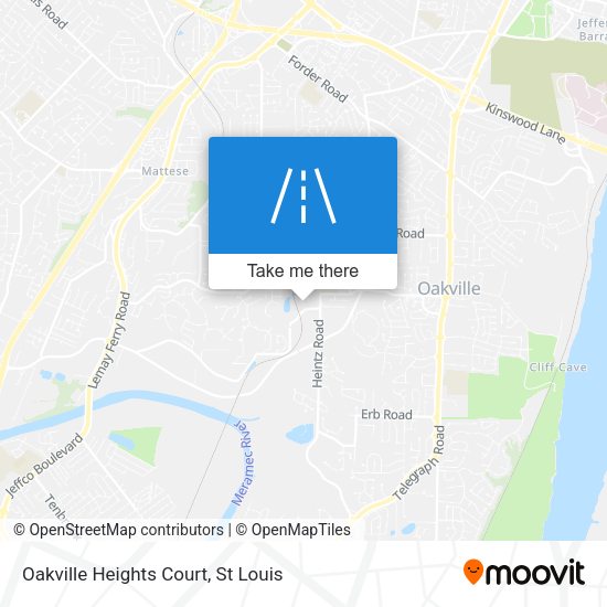 Oakville Heights Court map
