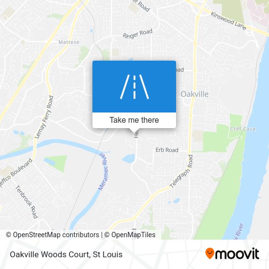 Oakville Woods Court map