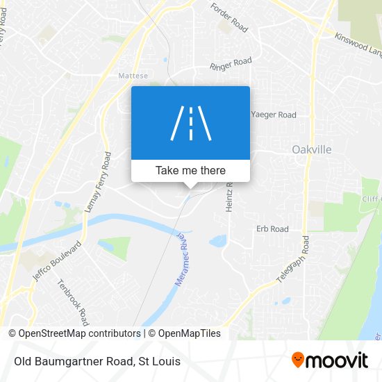Old Baumgartner Road map