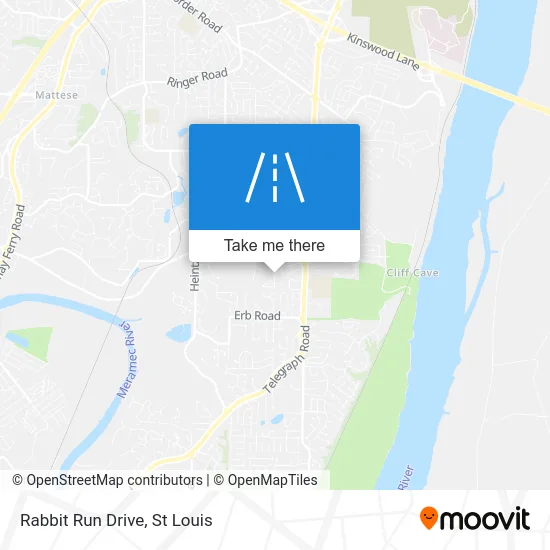 Rabbit Run Drive map