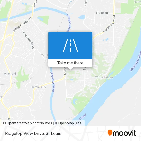 Ridgetop View Drive map