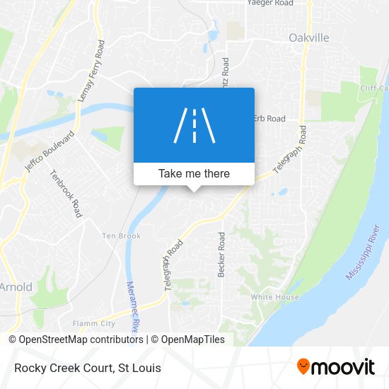 Mapa de Rocky Creek Court