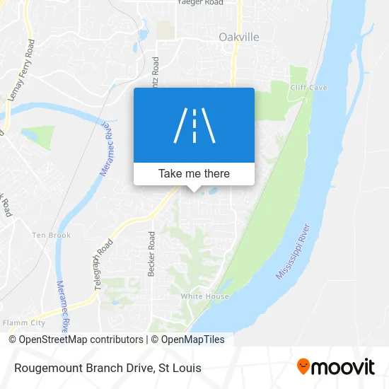 Rougemount Branch Drive map
