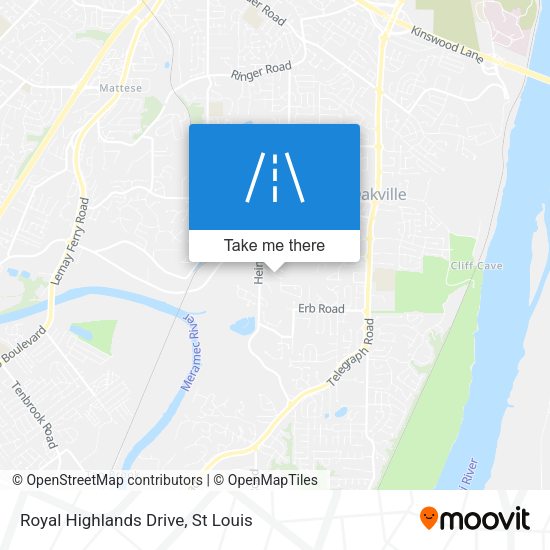 Royal Highlands Drive map