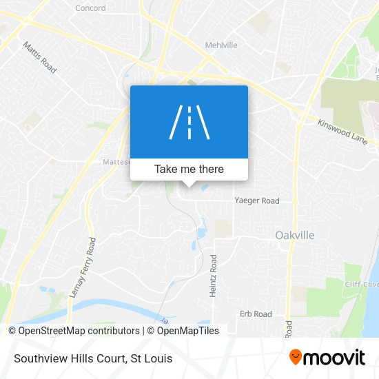 Southview Hills Court map