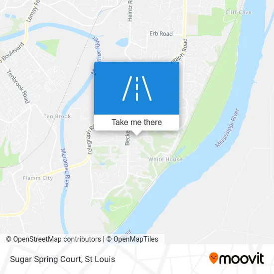 Sugar Spring Court map