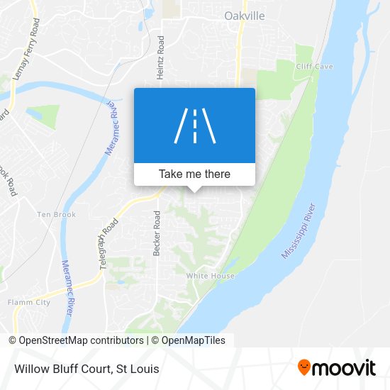 Willow Bluff Court map