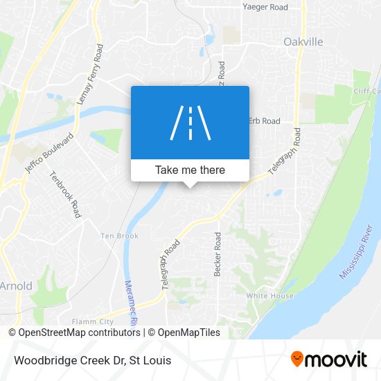 Mapa de Woodbridge Creek Dr